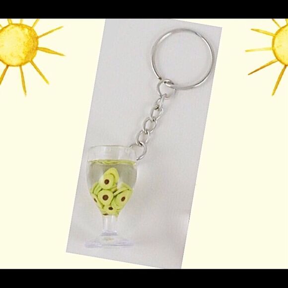 Avocado Goblet Keychain  - Picture 1 of 4